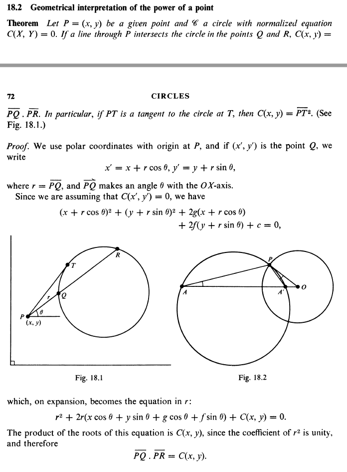 Twierdzenie Iloczyn Dwoch Odcinkow Daje Rownanie Okregu Matematyka Pl