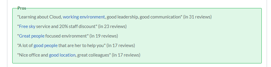 Webhelp Positive Ratings