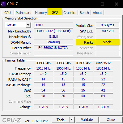 Ram single rank dual on sale rank